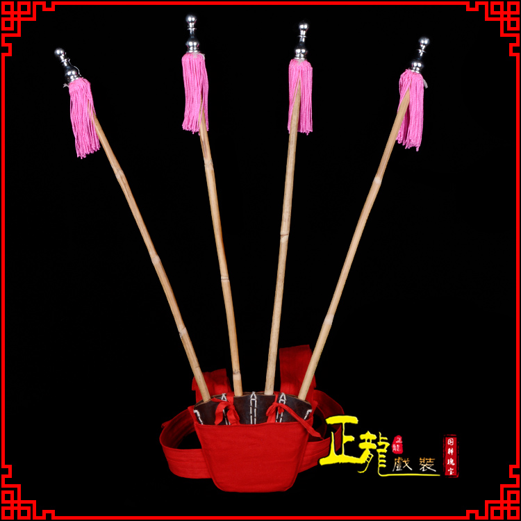 东乡戏装戏曲用品靠旗男女大靠 靠板 正宗牛皮旗杆旗架