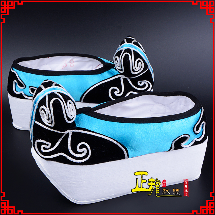 东乡京越剧黄梅戏古装男书生小生鞋云头鞋戏曲鞋云履 云头鞋