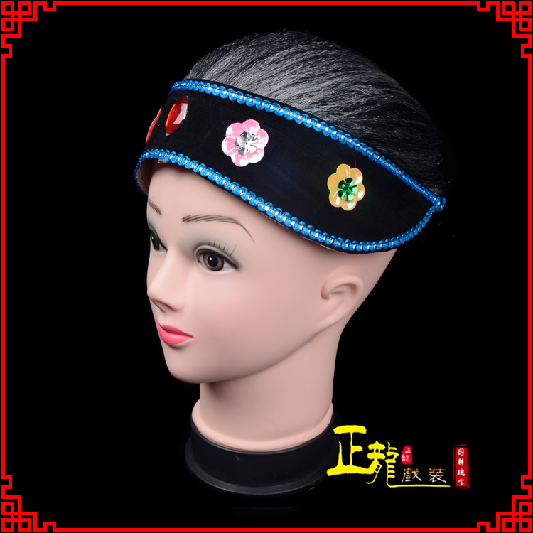 东乡老旦媒婆穷老太婆假发套 老旦头套