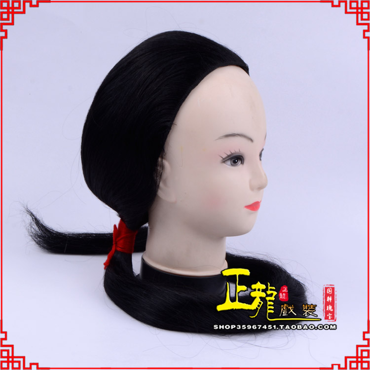 东乡古装影视演出头套花旦假发 真发古装发