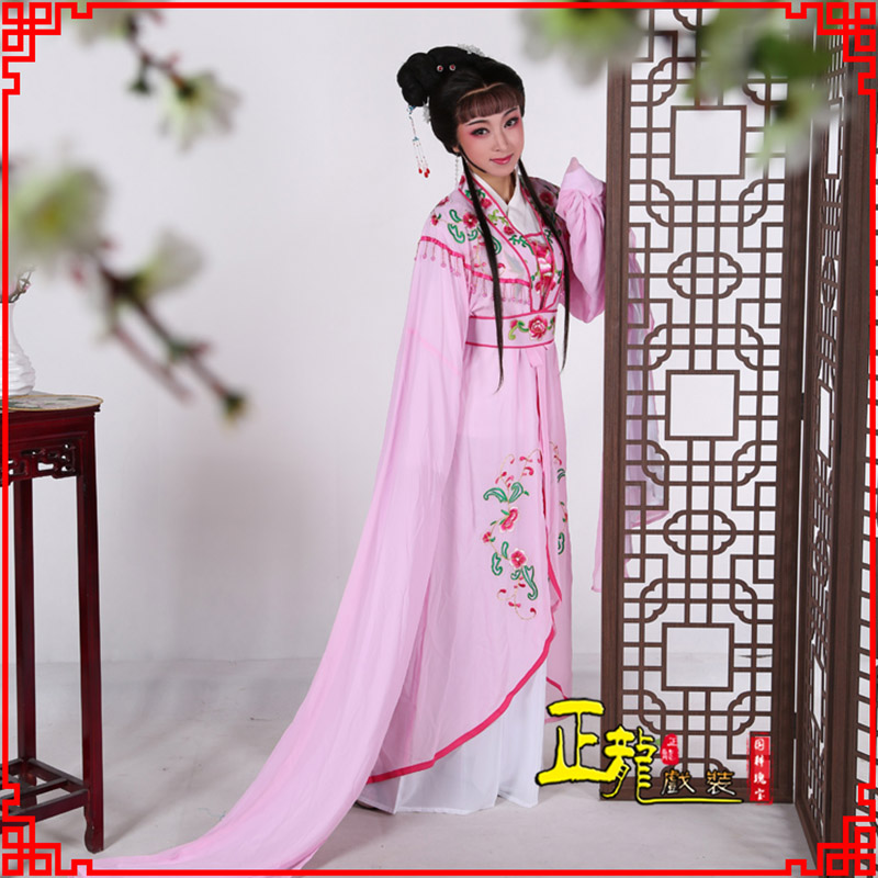 东乡花旦黄梅戏服古装戏服水袖戏剧假云肩长披