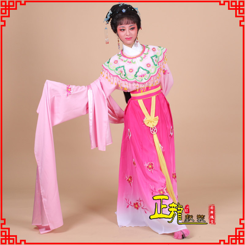 东乡水袖青衣练功花旦服 梅花古装衣