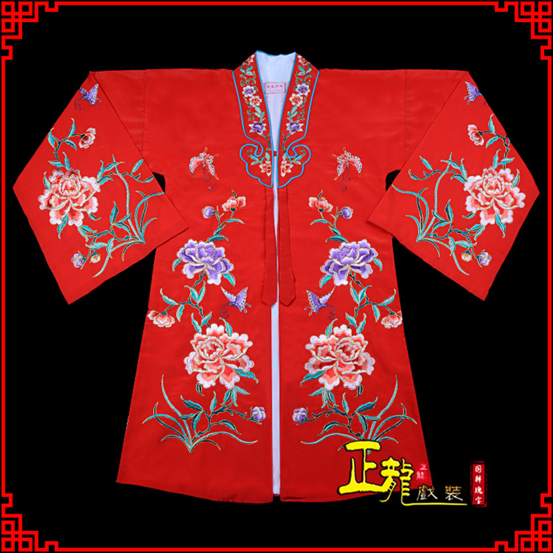 东乡青衣花旦戏服 好绉小叶牡丹女披